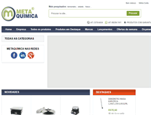 Tablet Screenshot of metaquimica.com